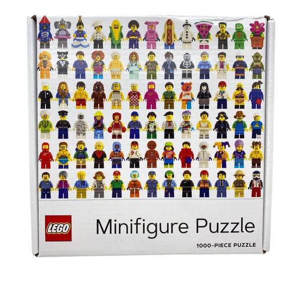 Lego Minifigure puzzle 1000 pieces sealed 25"x20" - Picture 1 of 7